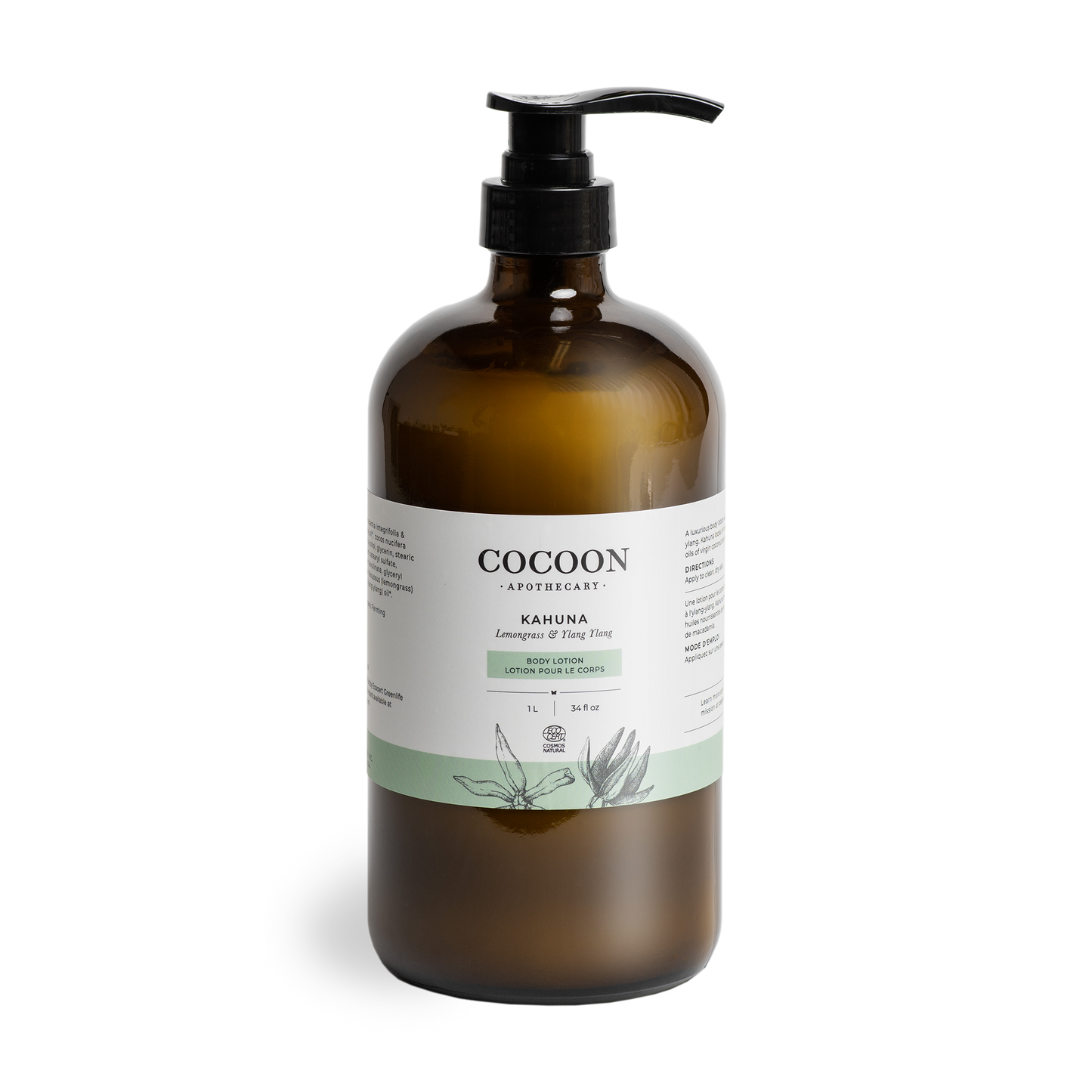 1 Litre Size Ecocert Natural Lotion