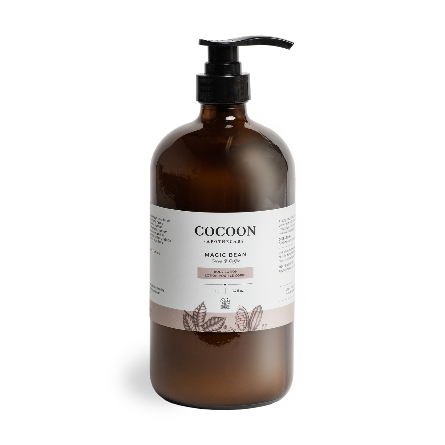 1 Litre Size Ecocert Natural Lotion