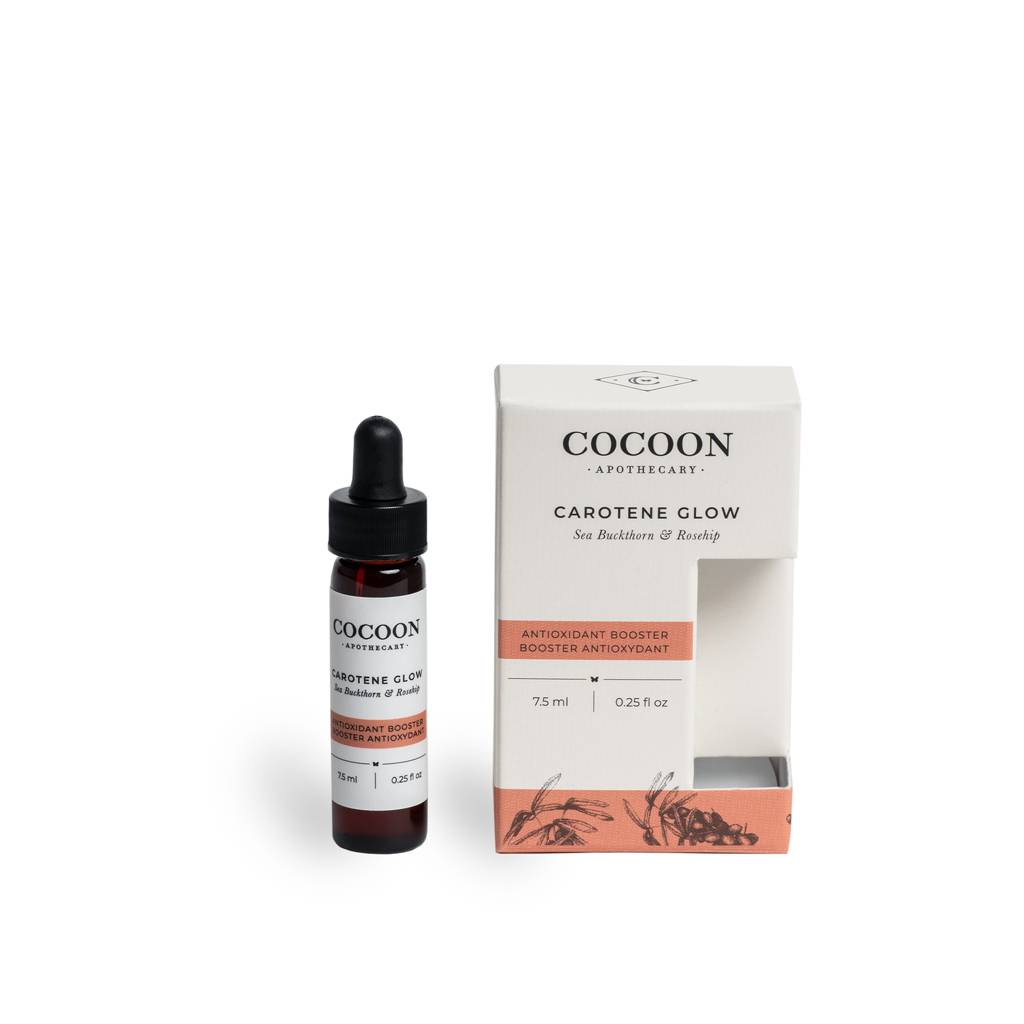 Carotene Glow Antioxidant Booster dropper bottle – golden botanical serum