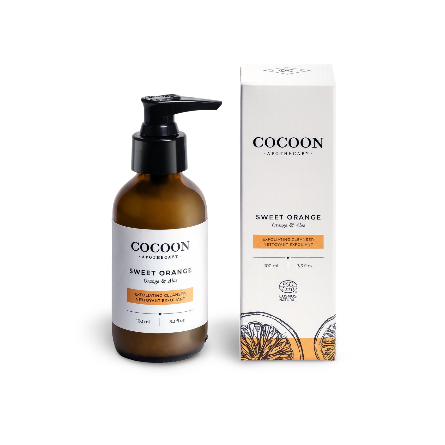 Sweet Orange Exfoliating Gel Cleanser bottle – citrus gel cleanser