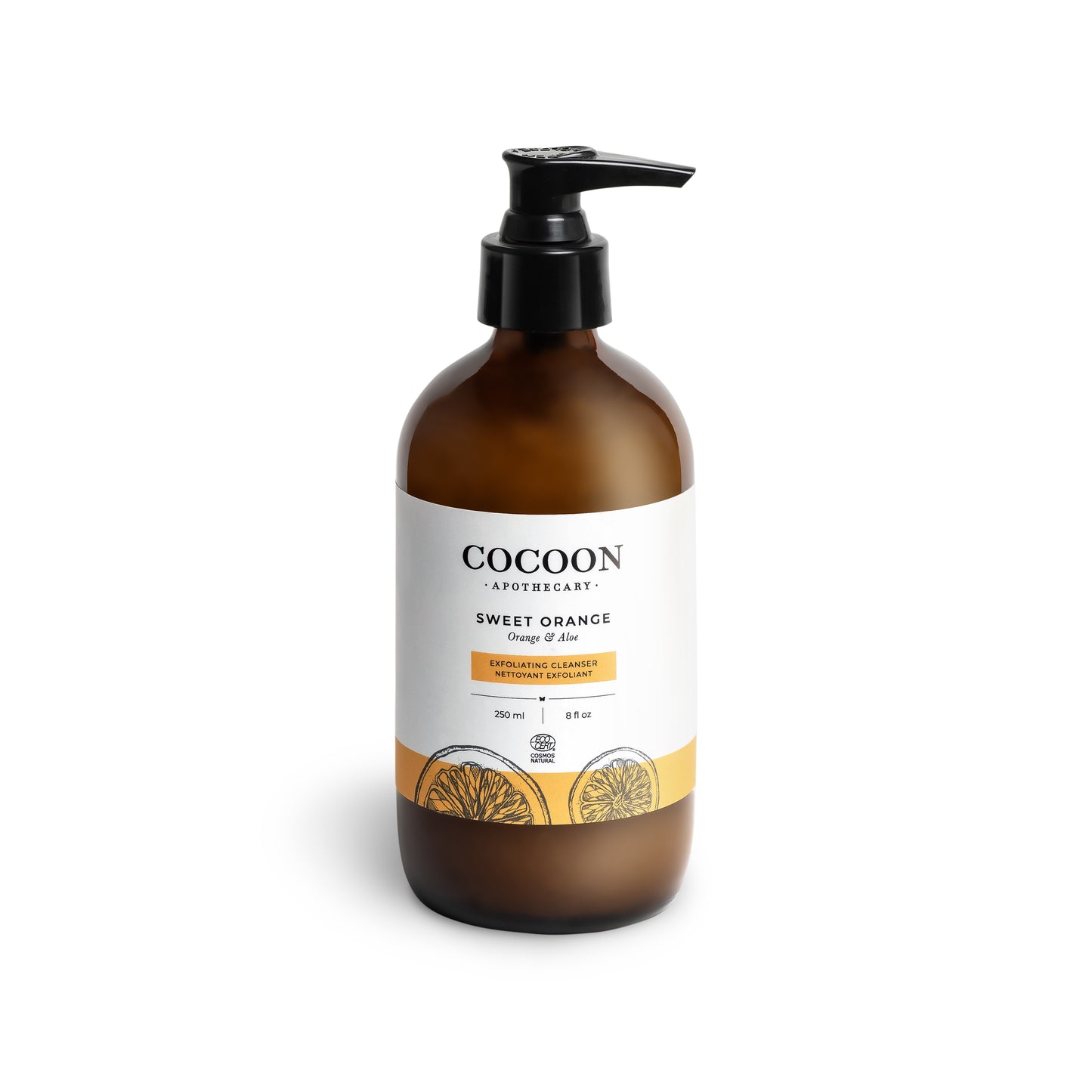 Cocoon Apothecary Ecocert Exfoliting Cleanser with aloe, orange, jojoba beads
