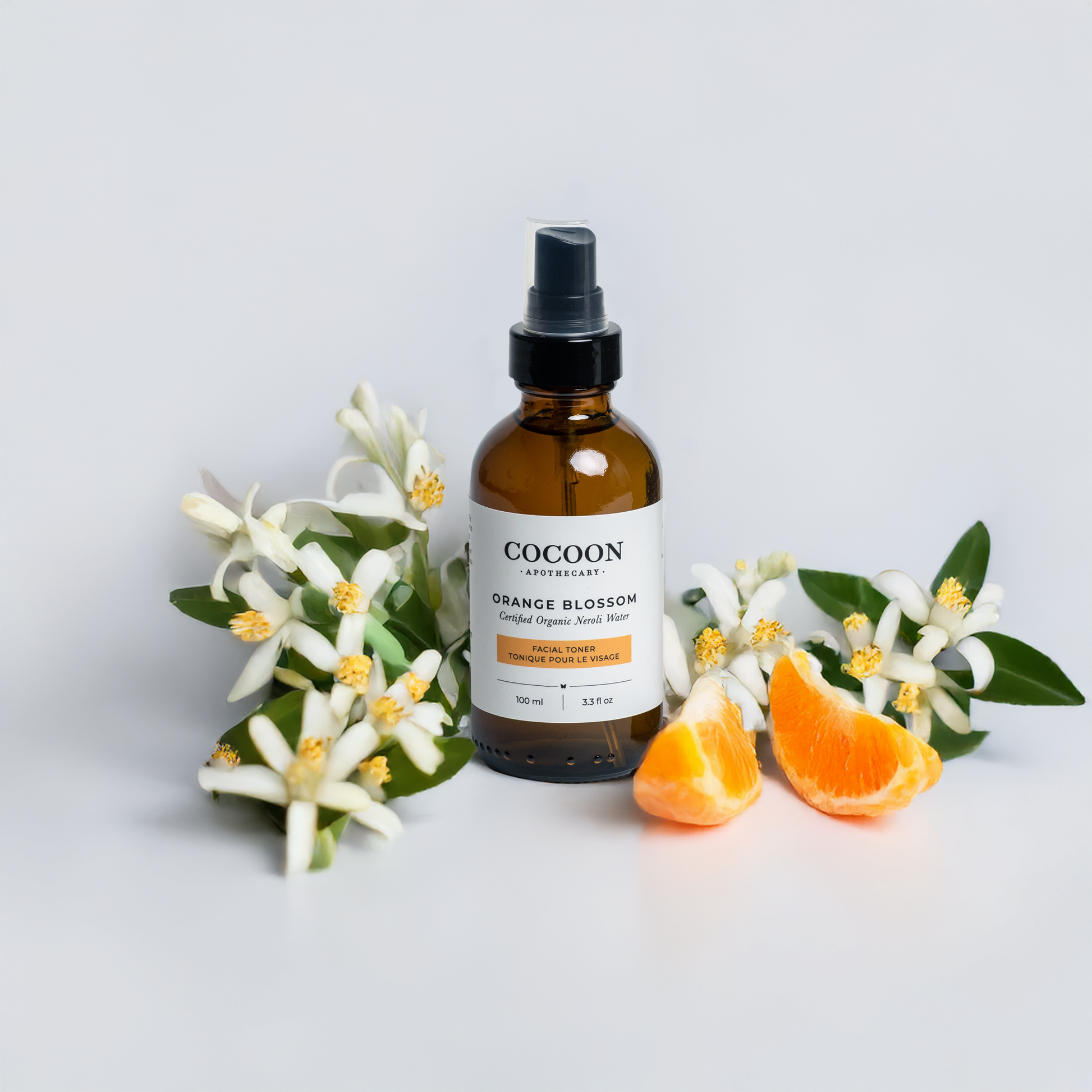 Orange blossoms and botanicals used in Orange Blossom Facial Toner