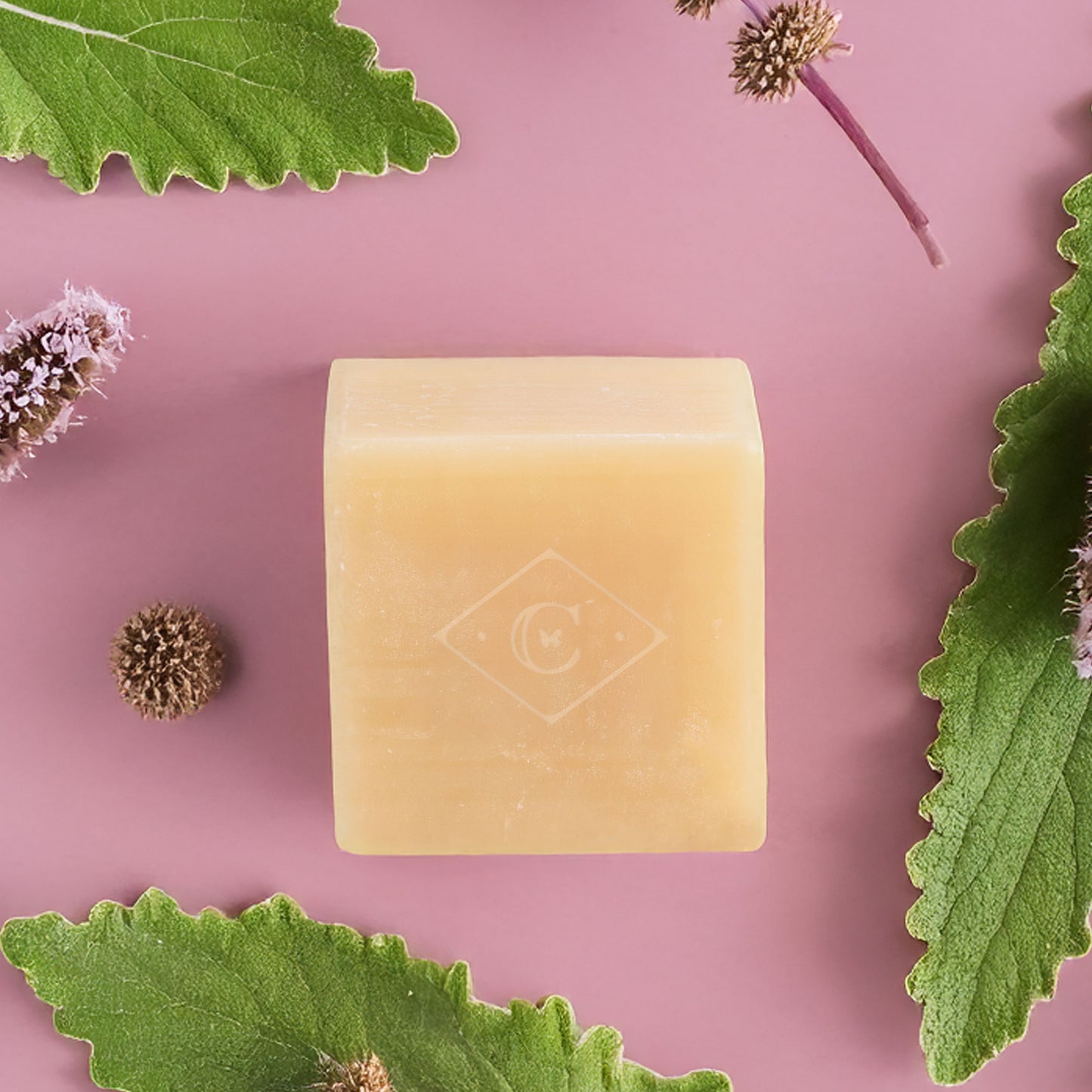 Handcrafted vegan bar soap made with patchouli essential oil and shea butter