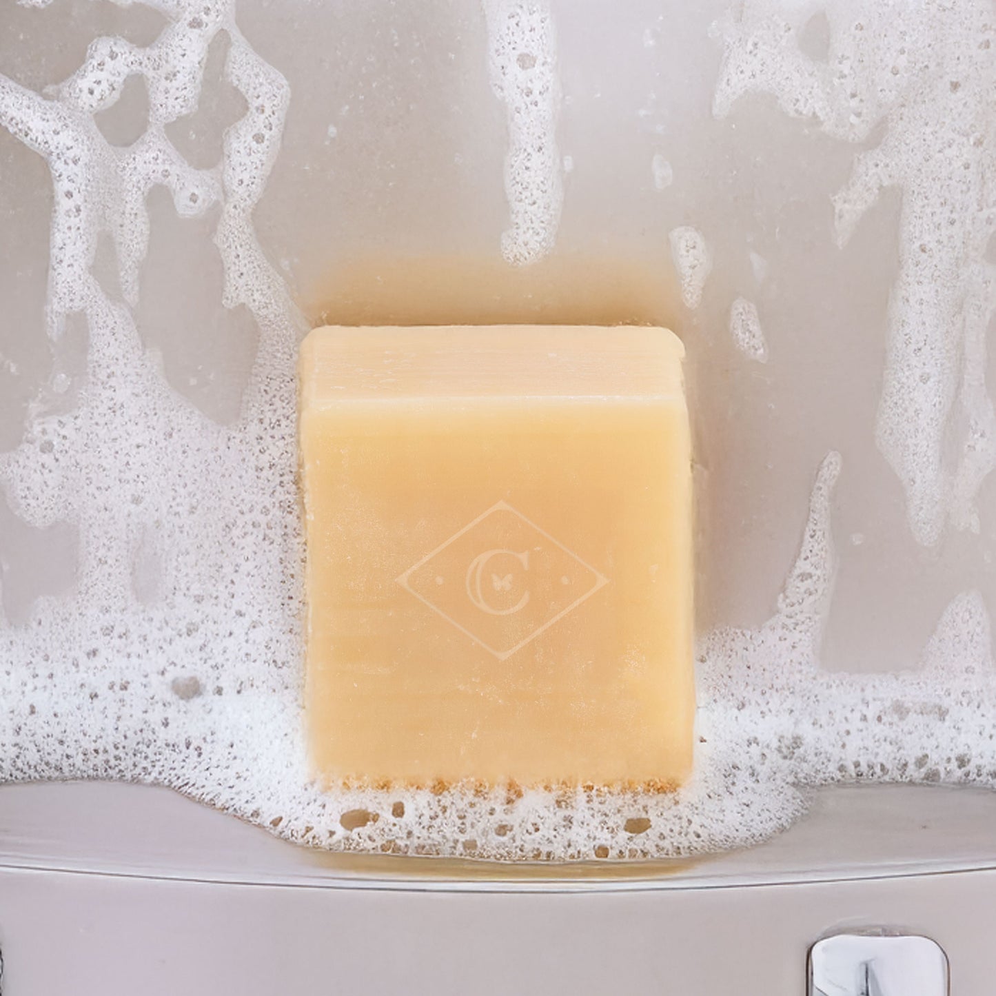 Handcrafted vegan bar soap made with May Chang essential oil and shea butter