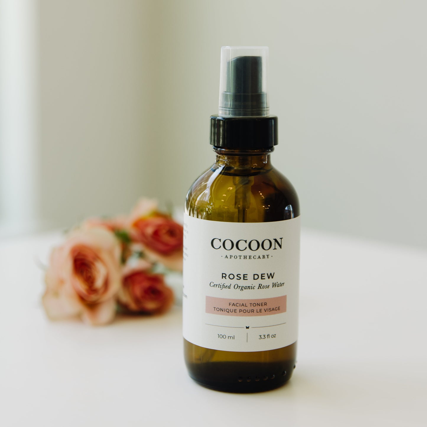 Rose petals and water – ingredients of Rose Dew Facial Toner