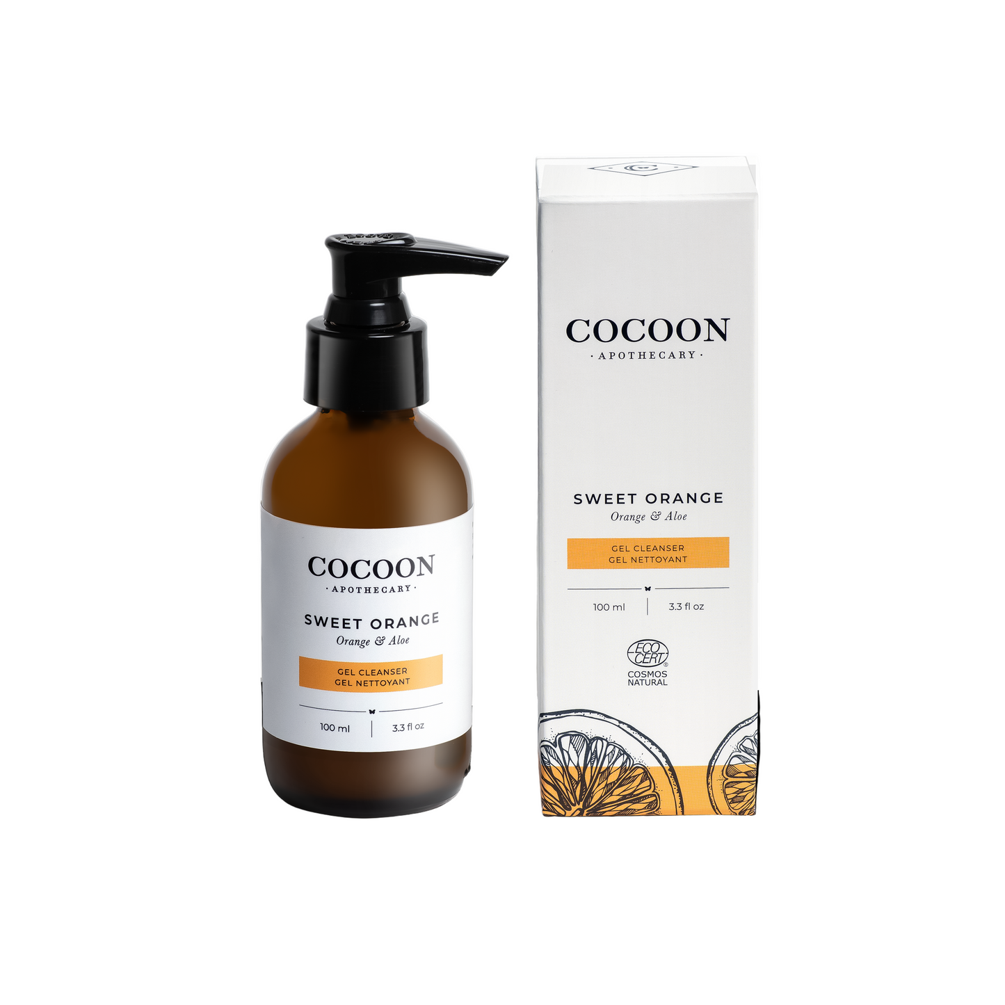 Sweet Orange Gel Cleanser bottle – citrus gel cleanser for oily/combination skin