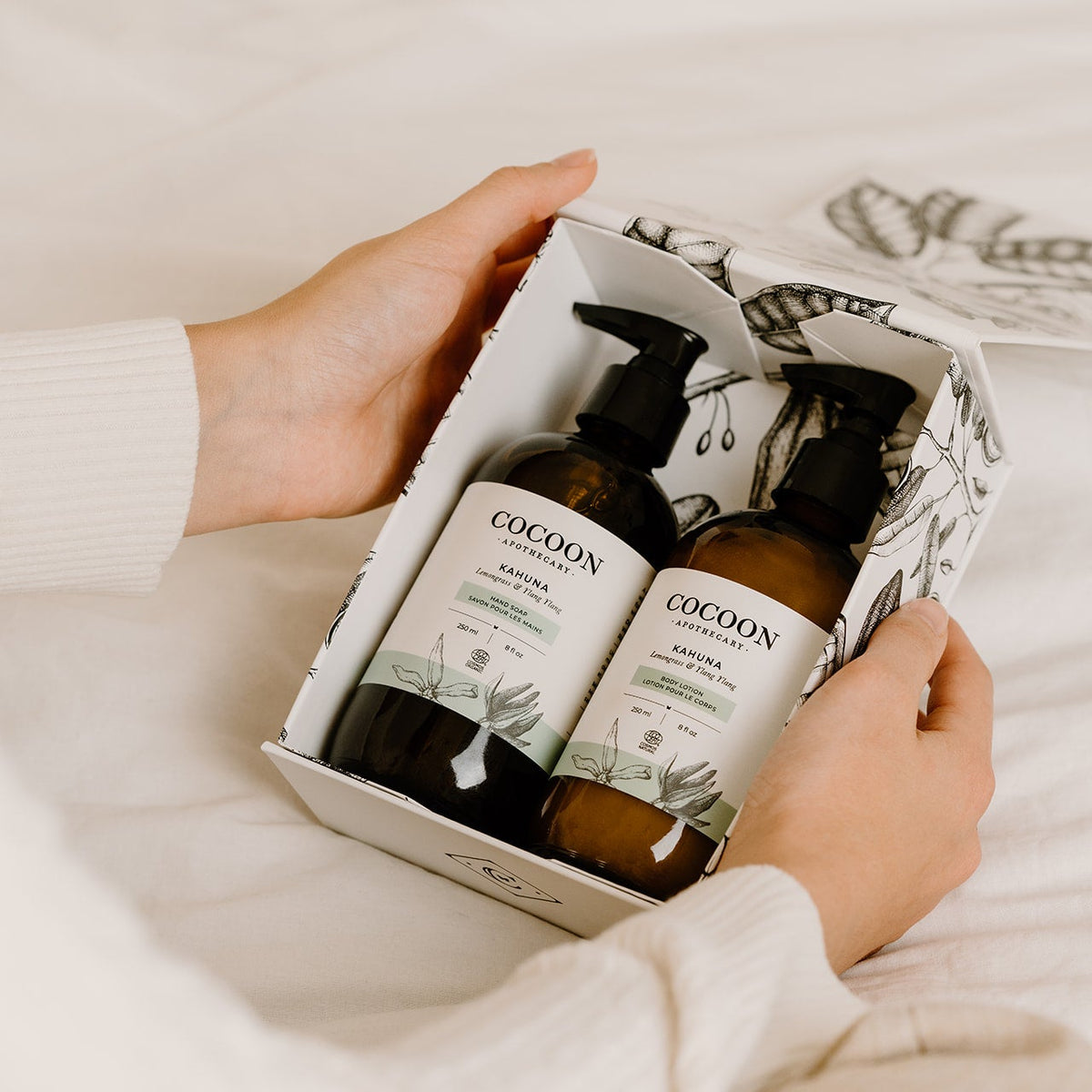 Lemongrass Ylang ylang hand soap and body lotion
