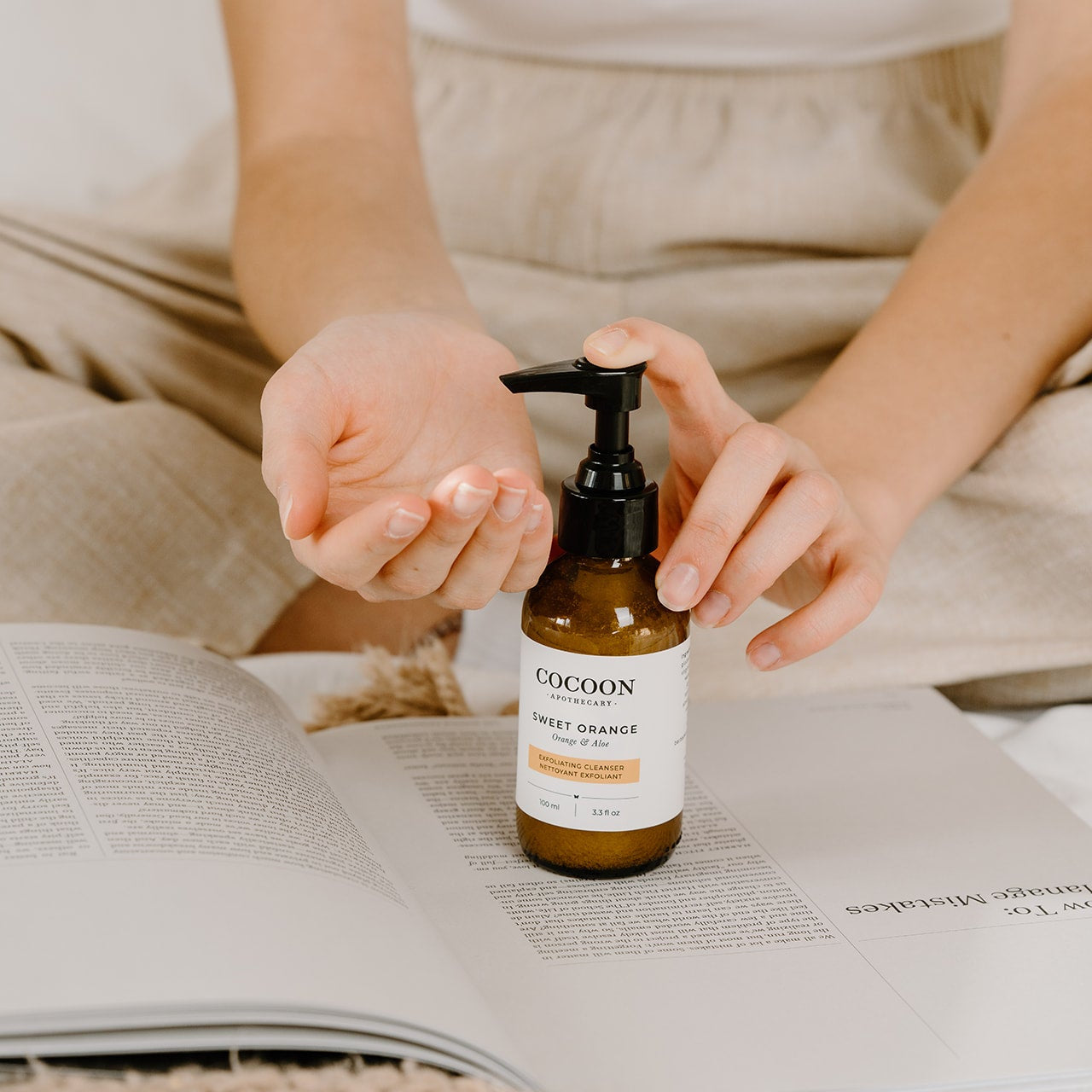 pumping gentle exfoliating cleanser