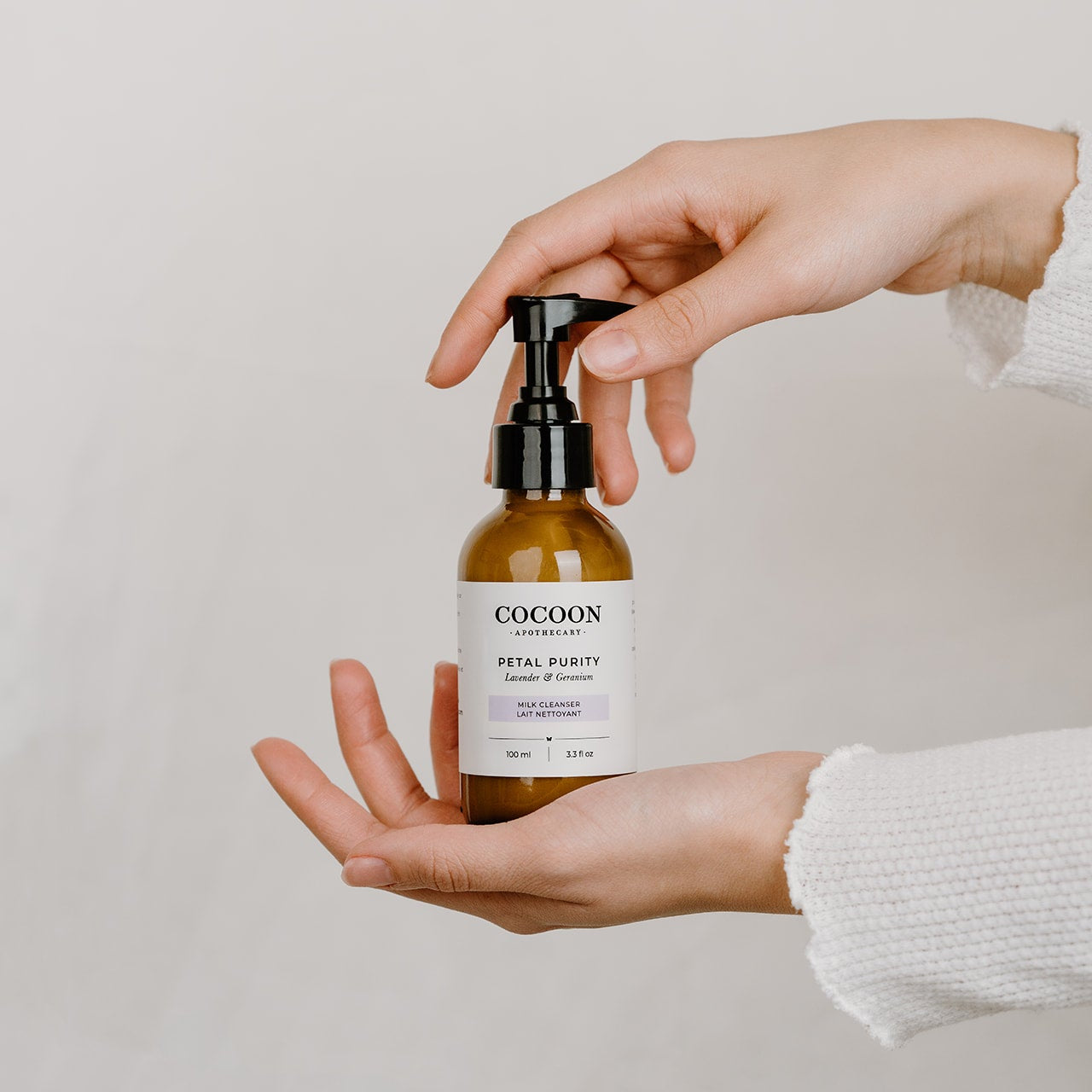 plant-based gentle facial milk cleanser for dry sensitive skin