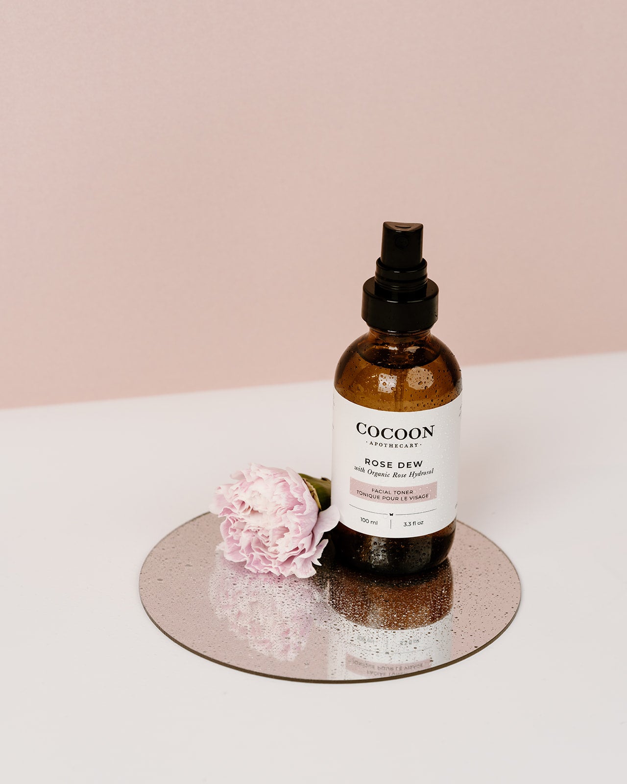 certified organic rose water hydrosol calming toner