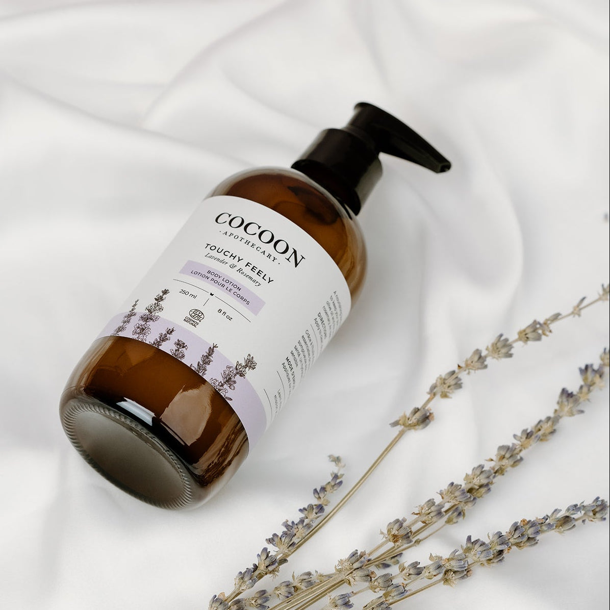 Natural Body Lotion with lavender rosemary