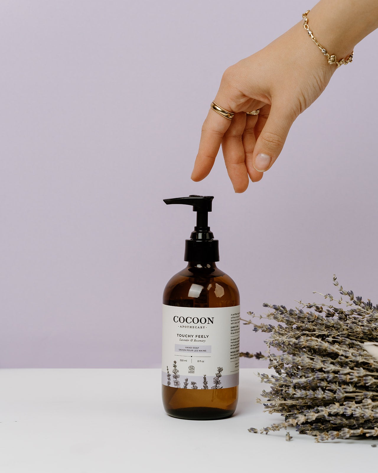 eco-friendly rosemary and lavender hand soap