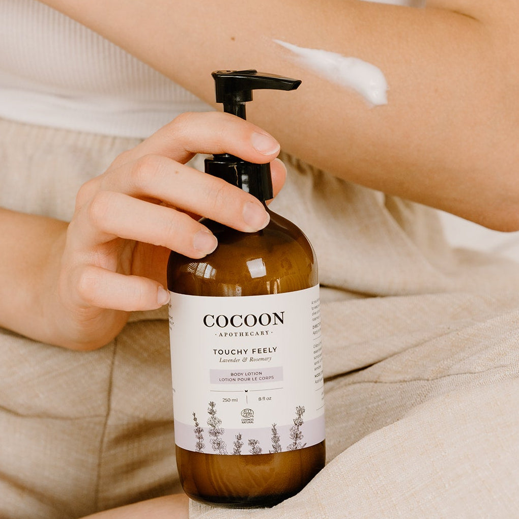 Natural Body Lotion with lavender rosemary