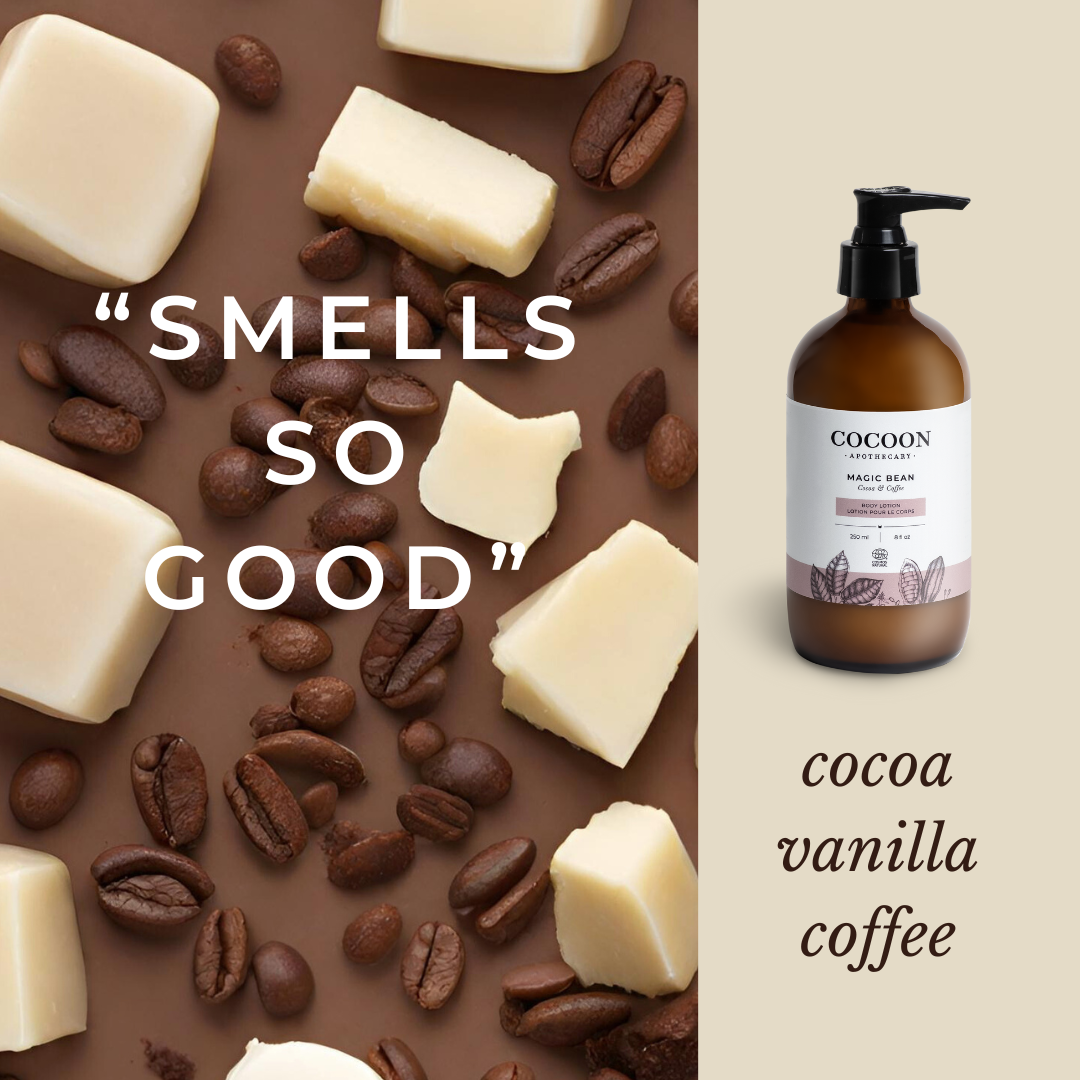 smells so good, coffee, vanilla, and cocoa