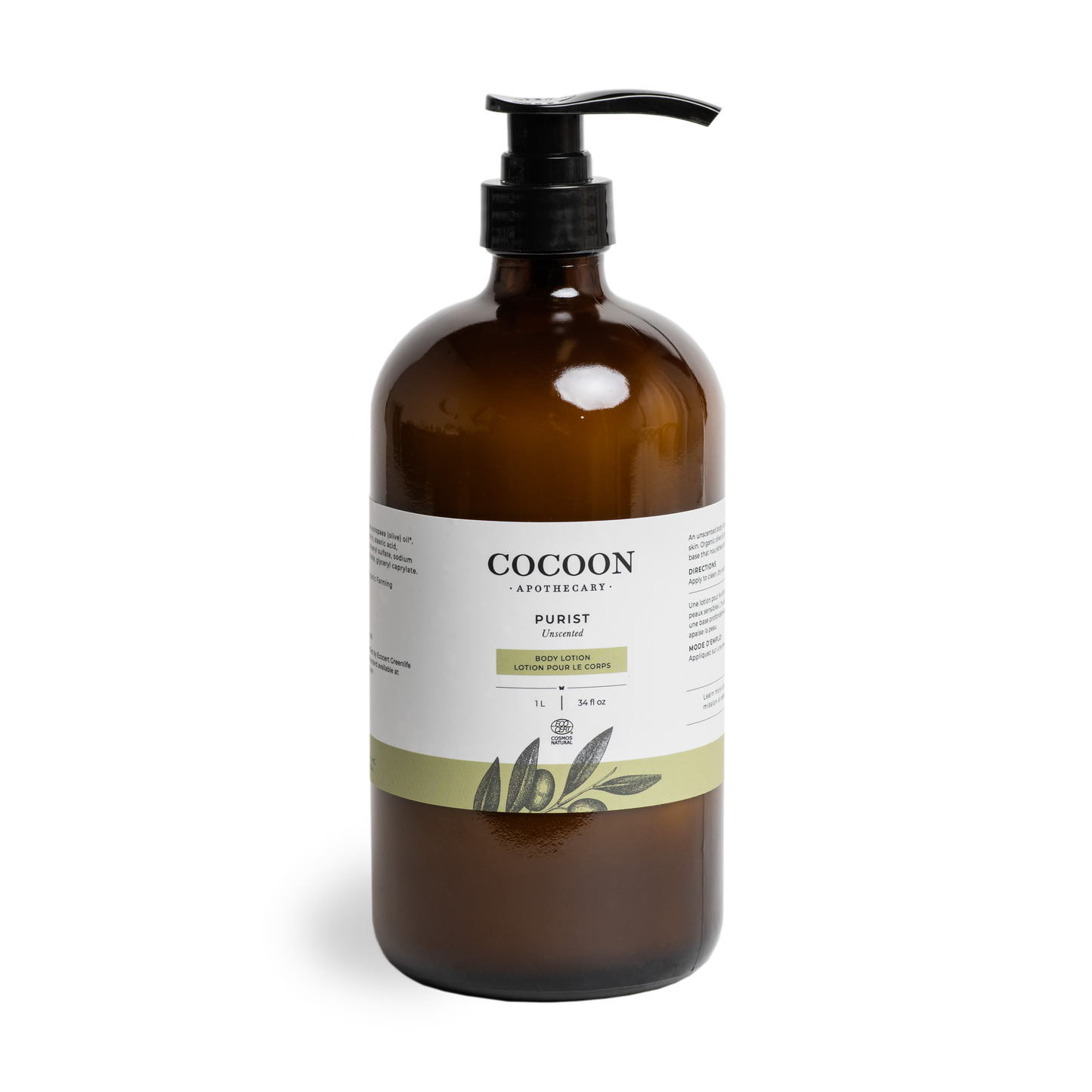 Purist Unscented Lotion - Fragrance-Free, Gentle Hydration