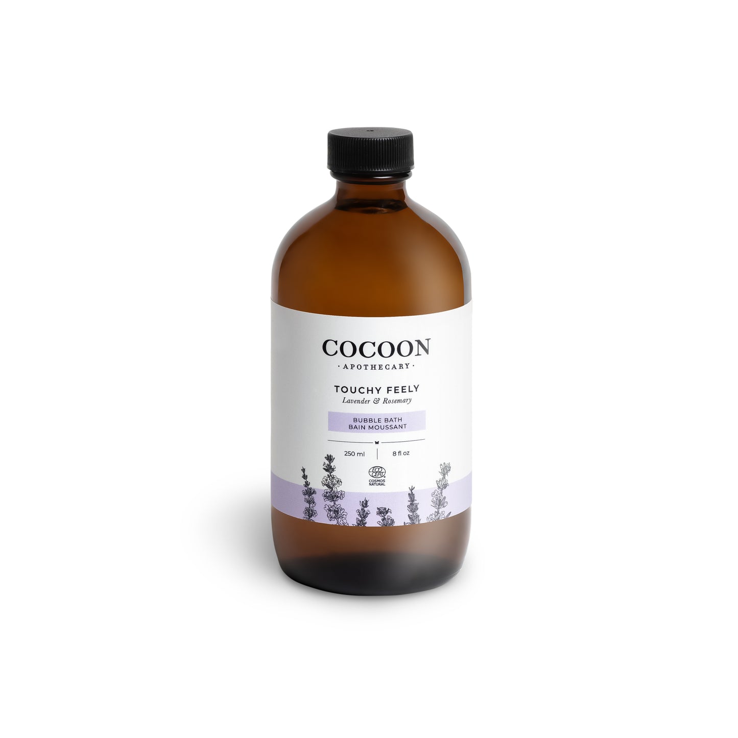Touchy Feely Bubble Bath Ecocert Natural with lavender and rosemary