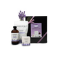 Winter Survival Kit gift box with lavender bath salts, bath cube, and bubble bath