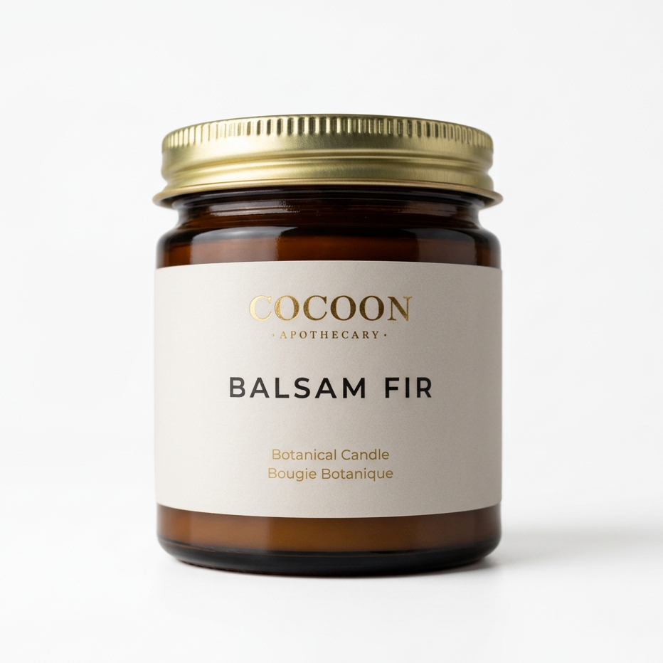 Candle with soy wax, cotton wick, glass jar and essential oils