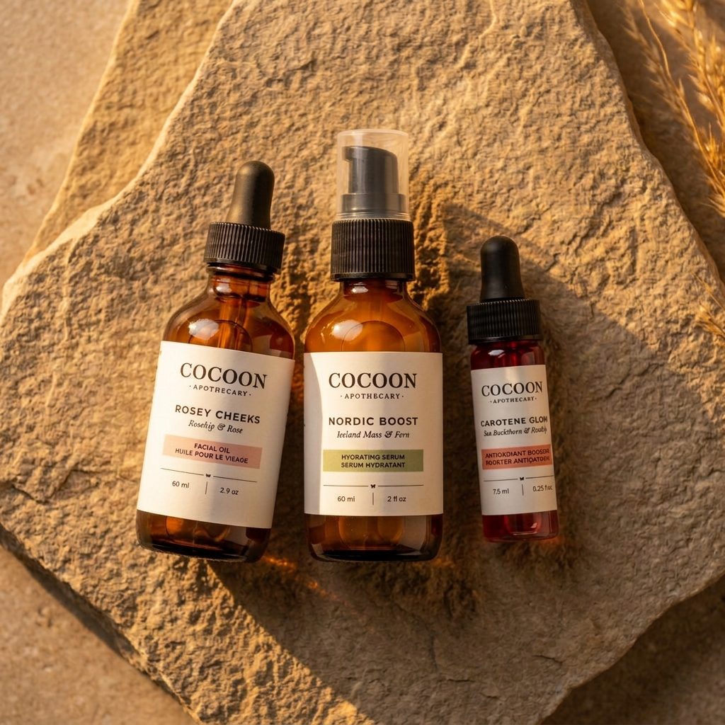 Hydrating Serum and beneficial oils create a rich night time ritual for skin to rejuvenate