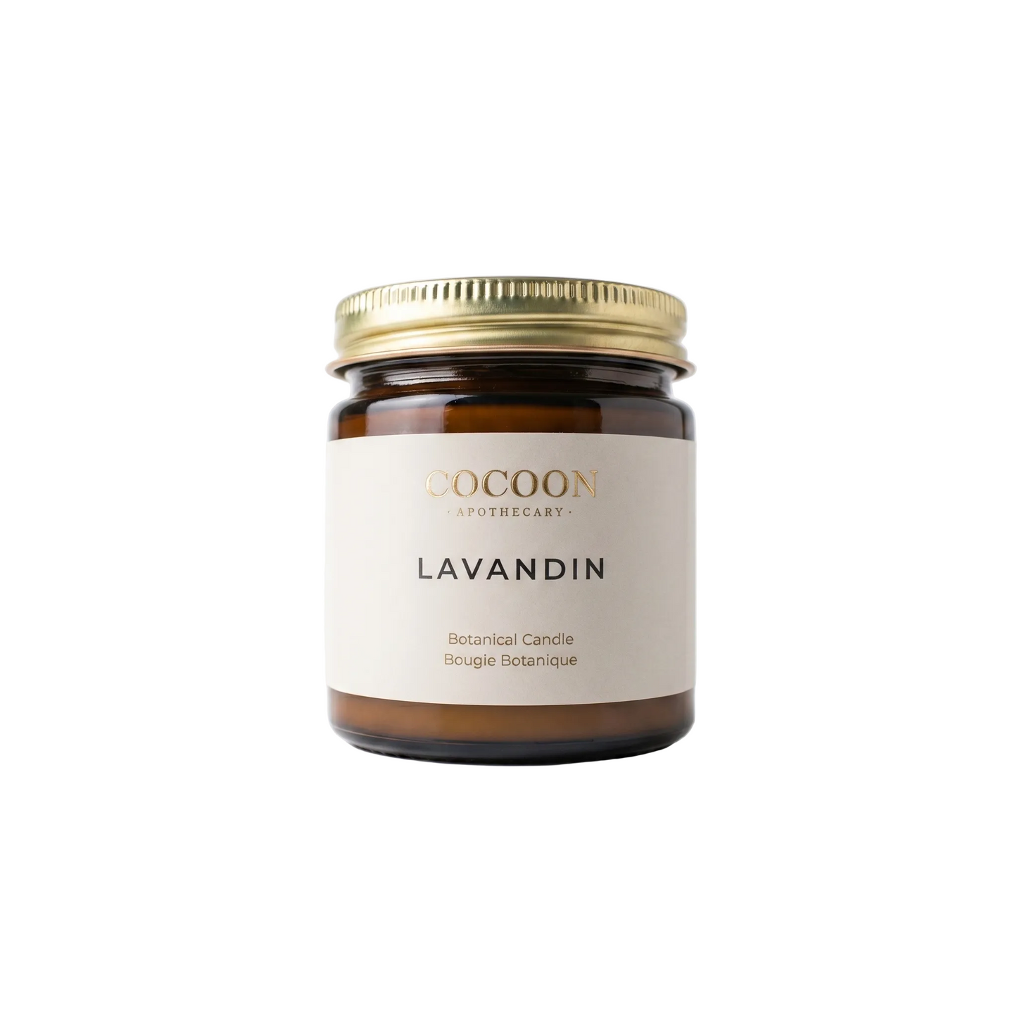 lavandin candle with soy wax and essential oil
