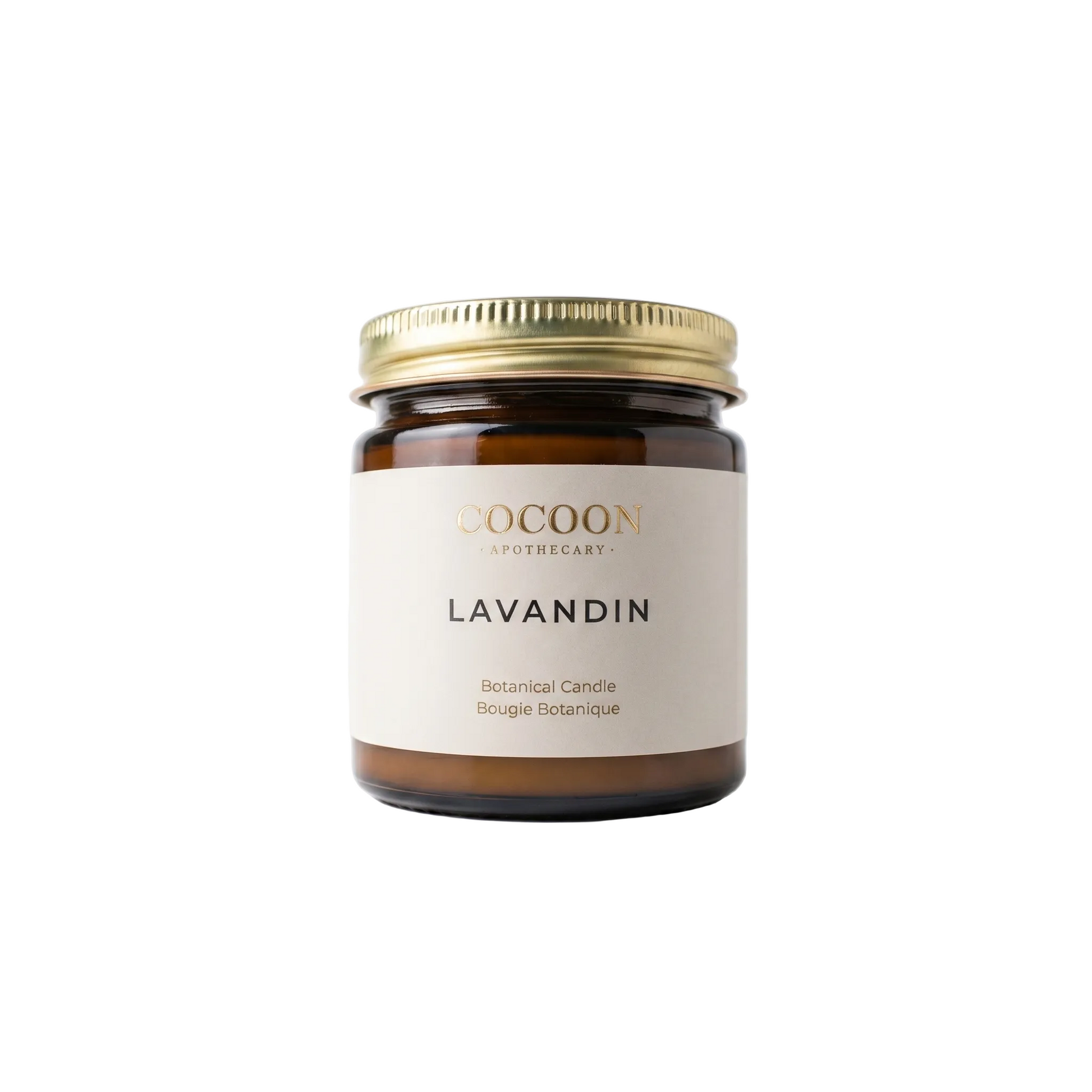 lavandin candle with soy wax and essential oil
