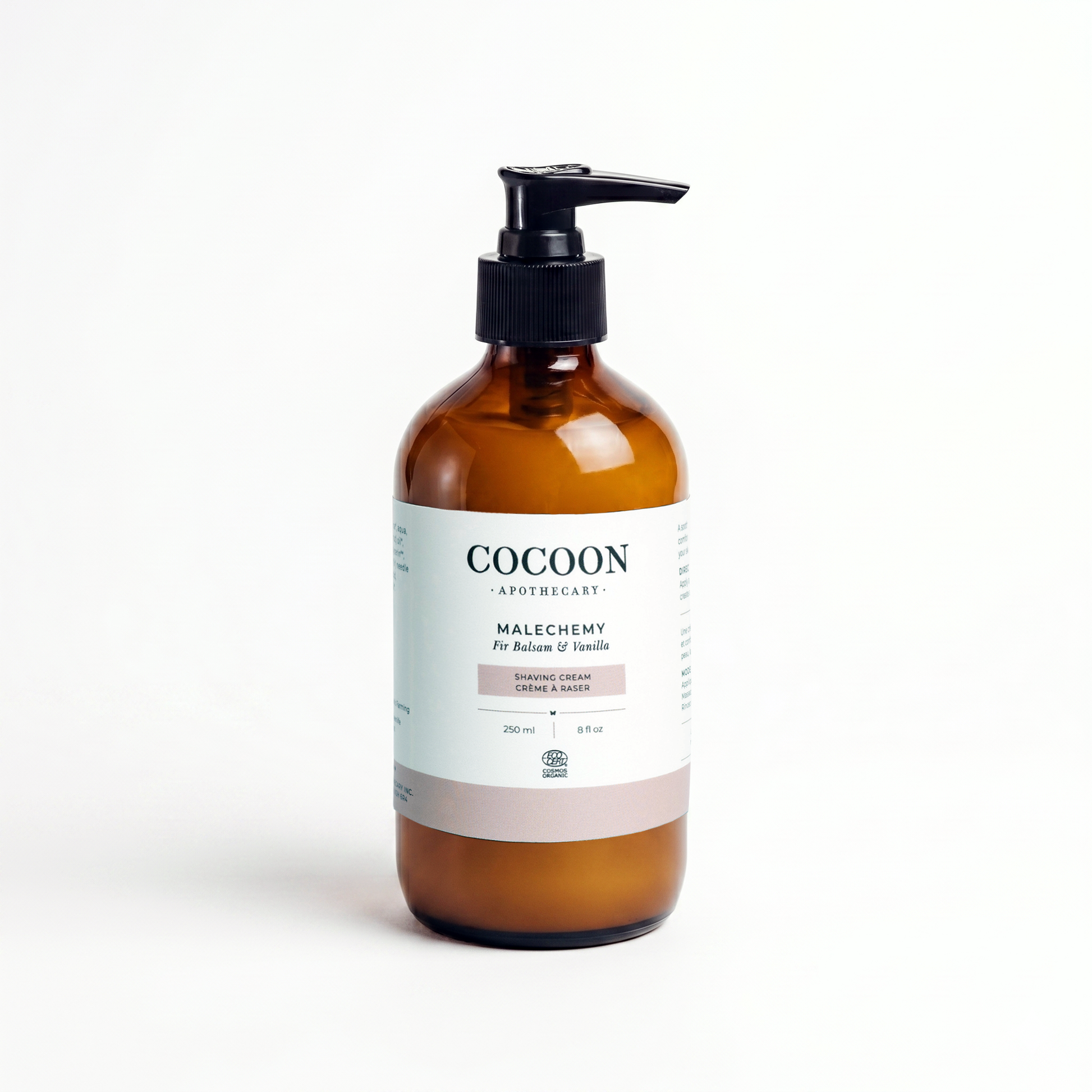 Certified organic shaving cream