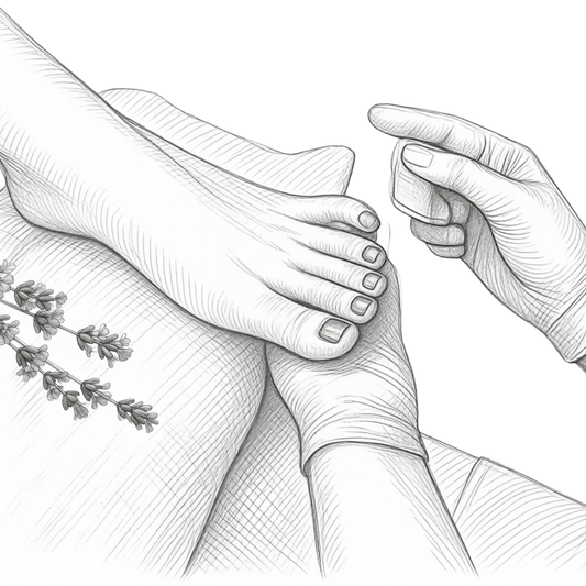 Lavender natural pedicure in Kitchener