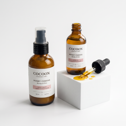 rosey cheeks oil and cream for dull, dehydrated, and mature skin