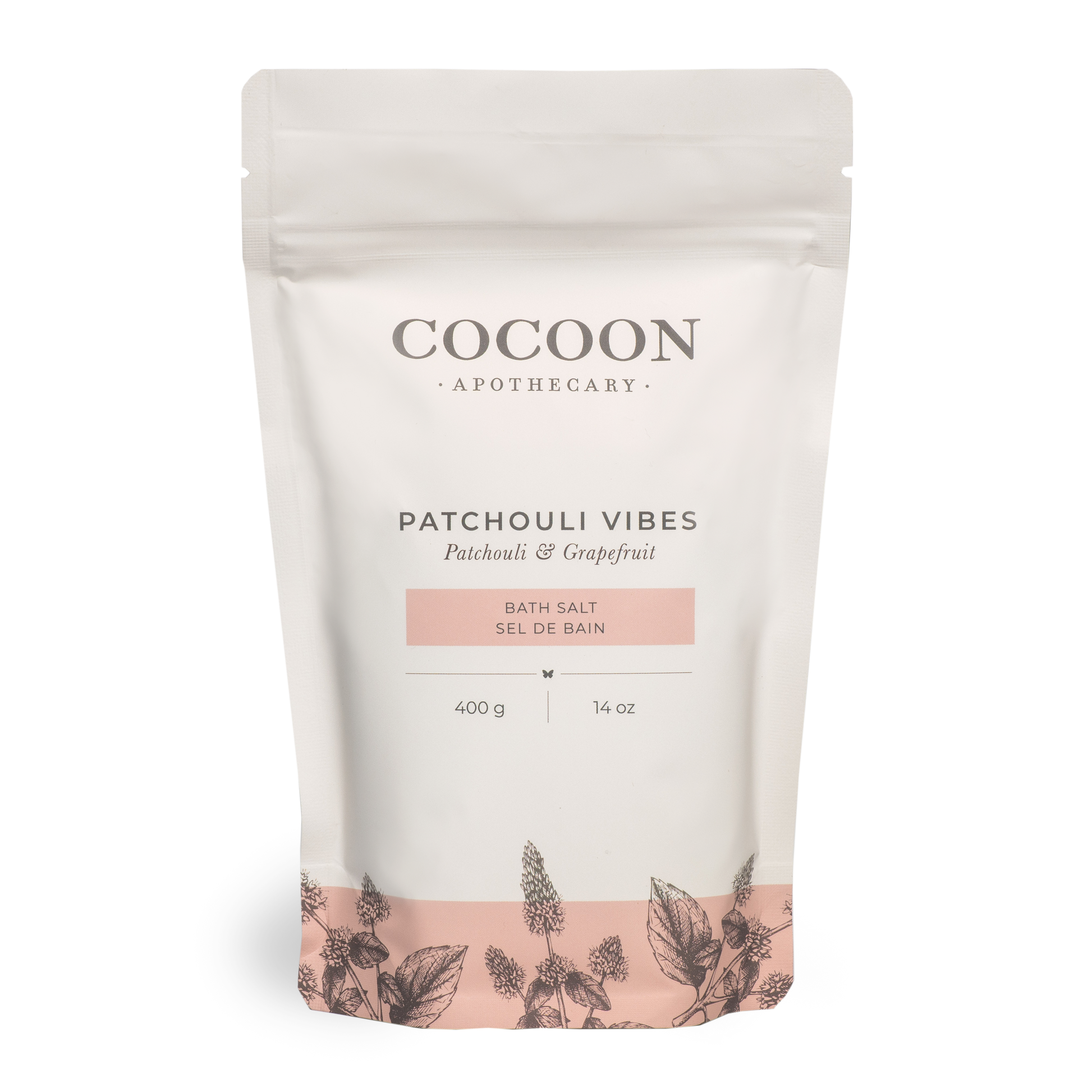 Mineral rich Dead Sea salts, Epsom salts and pure essential oils creates a spa-like bathing experience. Patchouli Vibes is a relaxing, grounding scent with a sweet note.