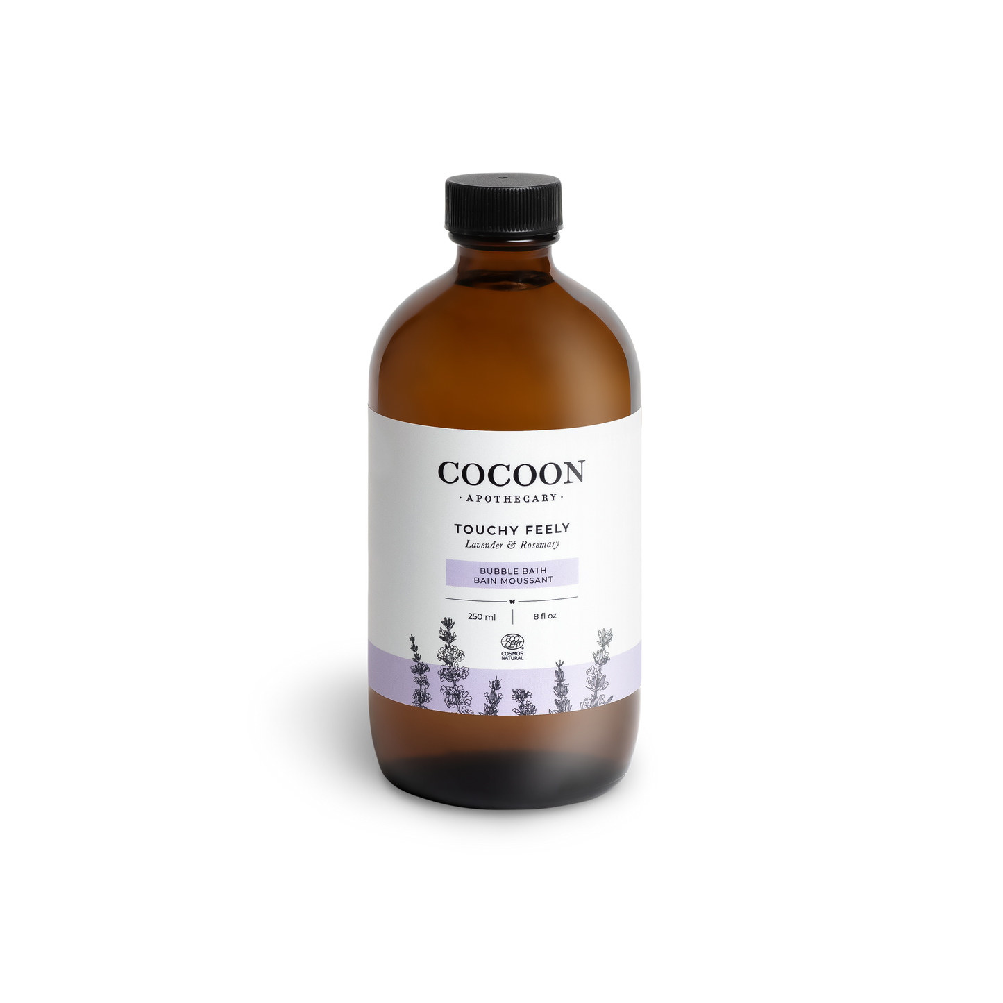 Ecocert natural bubble bath lavender and rosemary