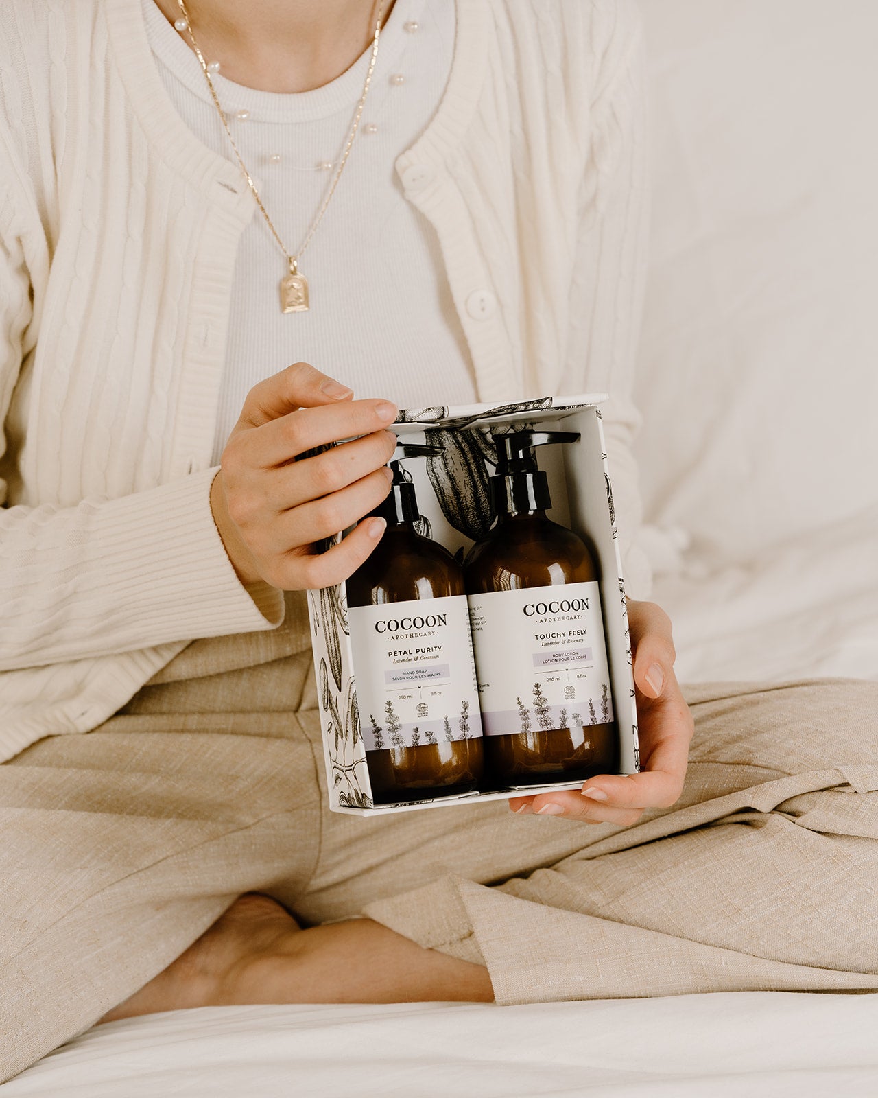 Lavender and rosemary hand soap and body lotion